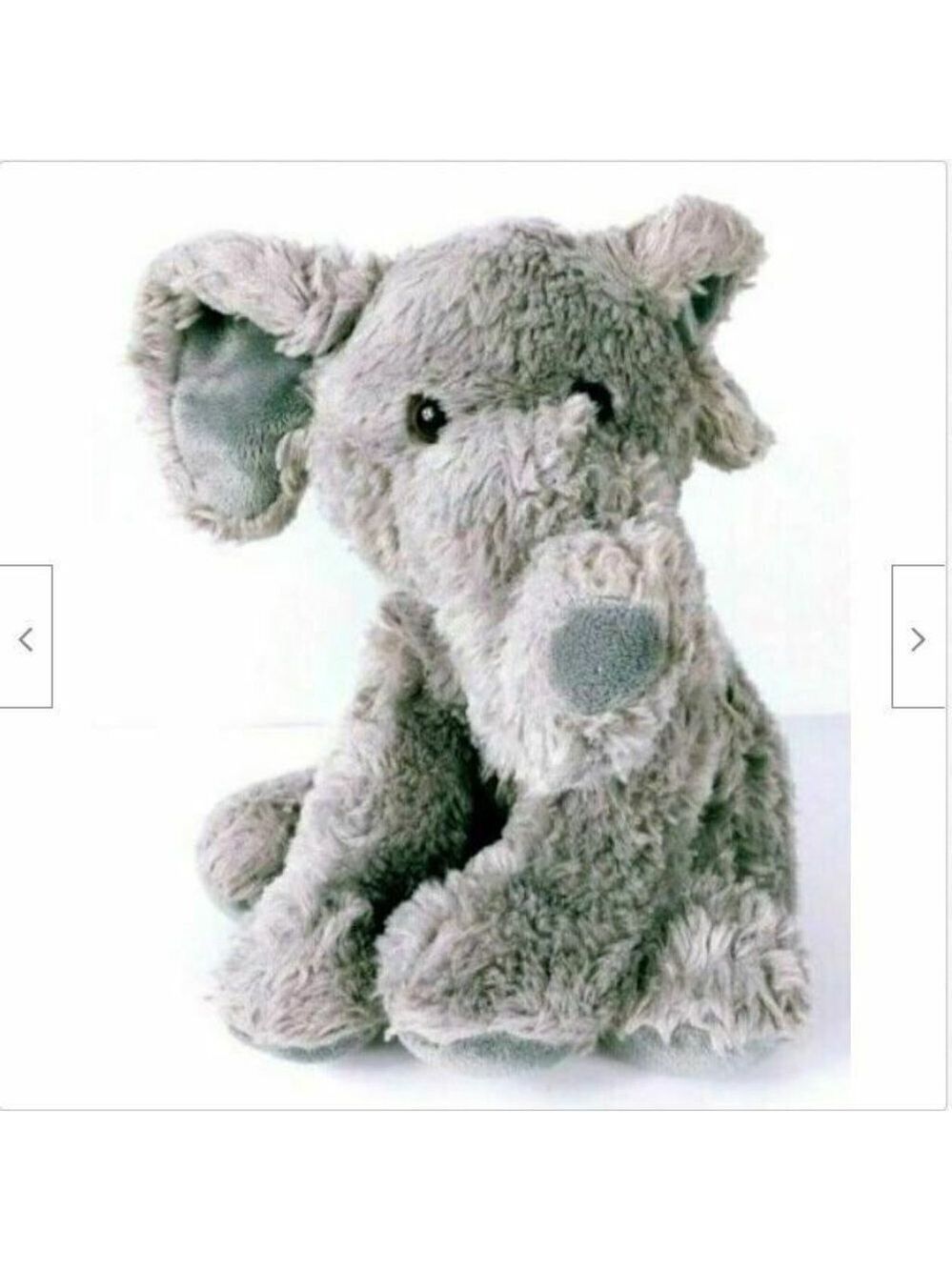 Aurora Elephant Plush Stuffed Animal Gray 11.5 Inch